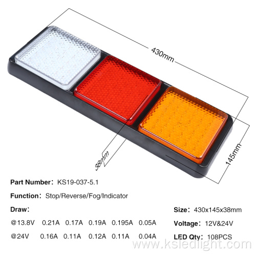 Combination Bus Trailer Truck Tail Lights,automotive parts